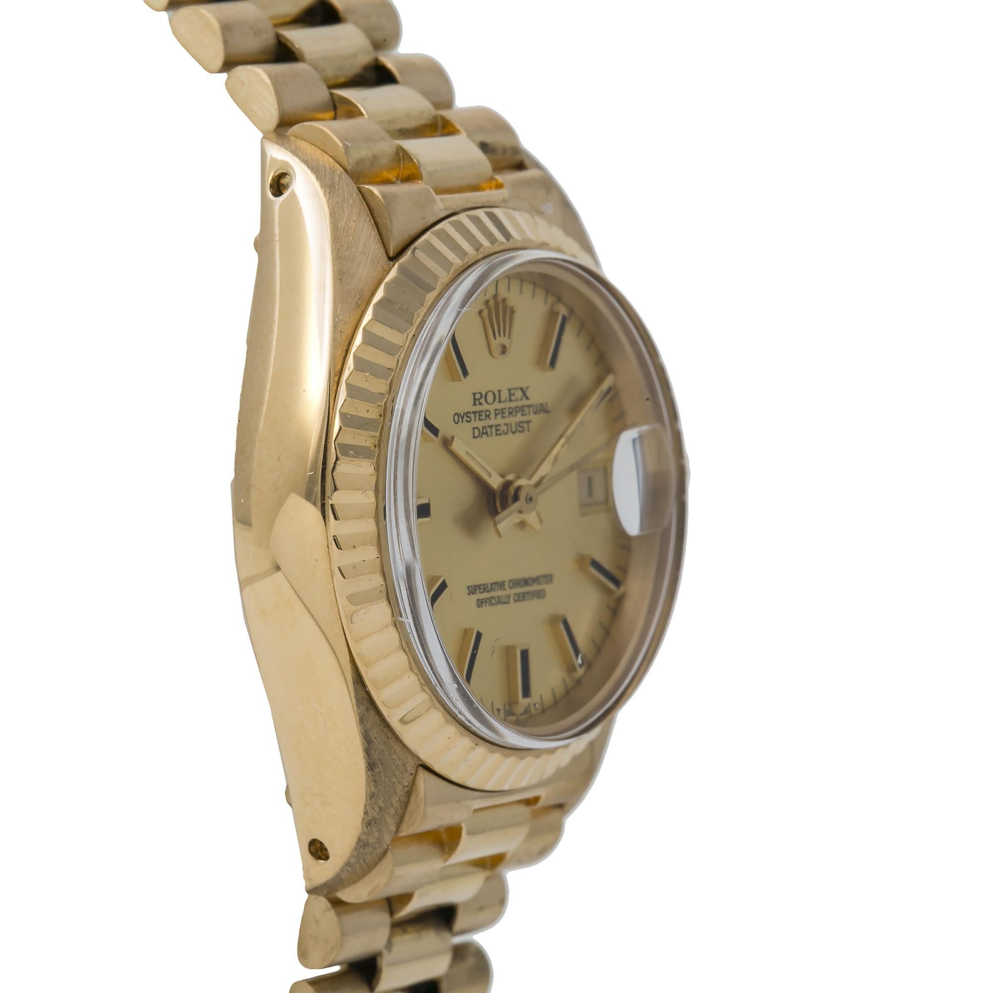 Rolex Datejust 6917, Champagne Dial, Certified and Warranty 2