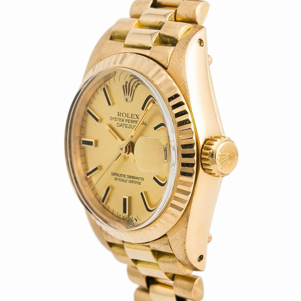 Rolex Datejust 6917, Gold Dial, Certified and Warranty 2