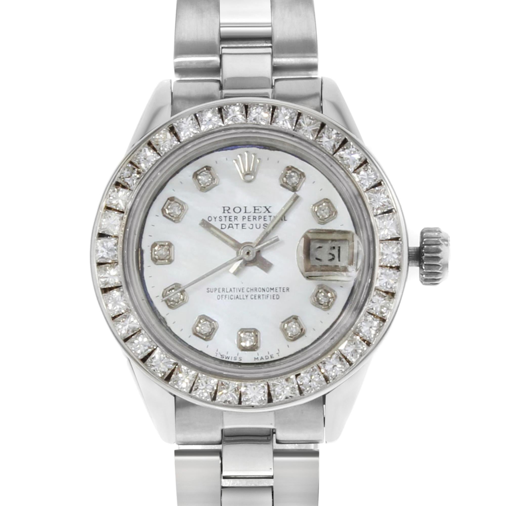 Rolex Datejust 6917 Diamonds MOP Dial 1978 Steel Automatic Ladies Watch