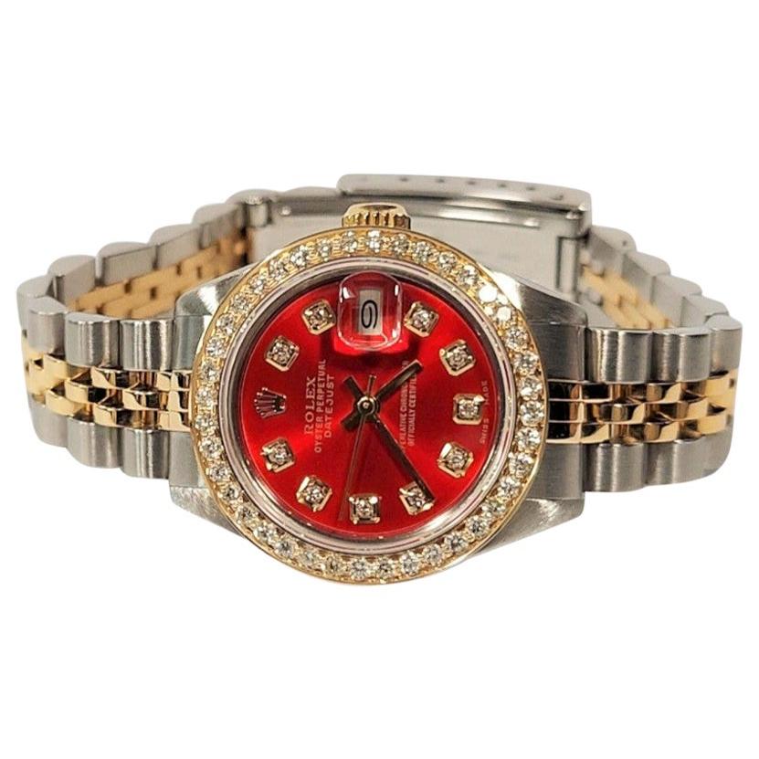 Rolex Datejust 6917, anniversaire avec diamant rouge en vente