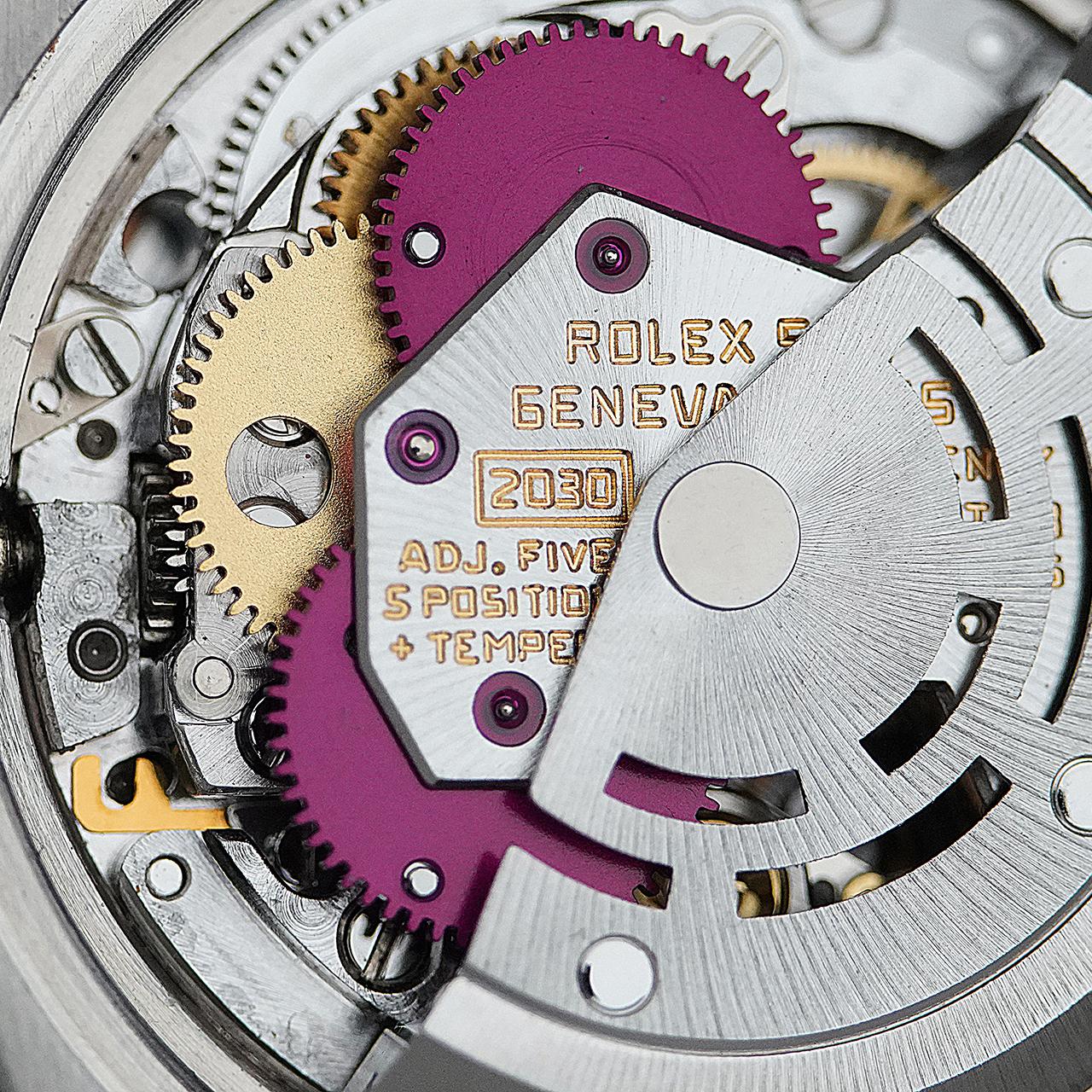 Rolex Datejust 26mm 6917 Rotes String Diamant-Zifferblatt Austernband 1ct Diamant-Lünette (Perle) im Angebot