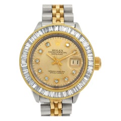 Rolex Datejust 6917 Stainless Steel Gold Dail Automatic Watch