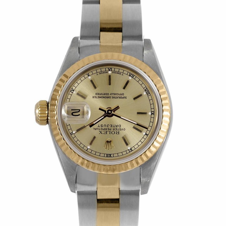 datejust gold dial