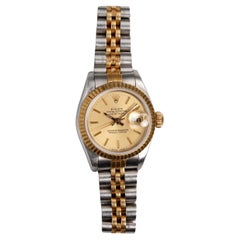 Rolex Datejust 69173 26mm zweifarbige Uhr in Stahl, 1980er