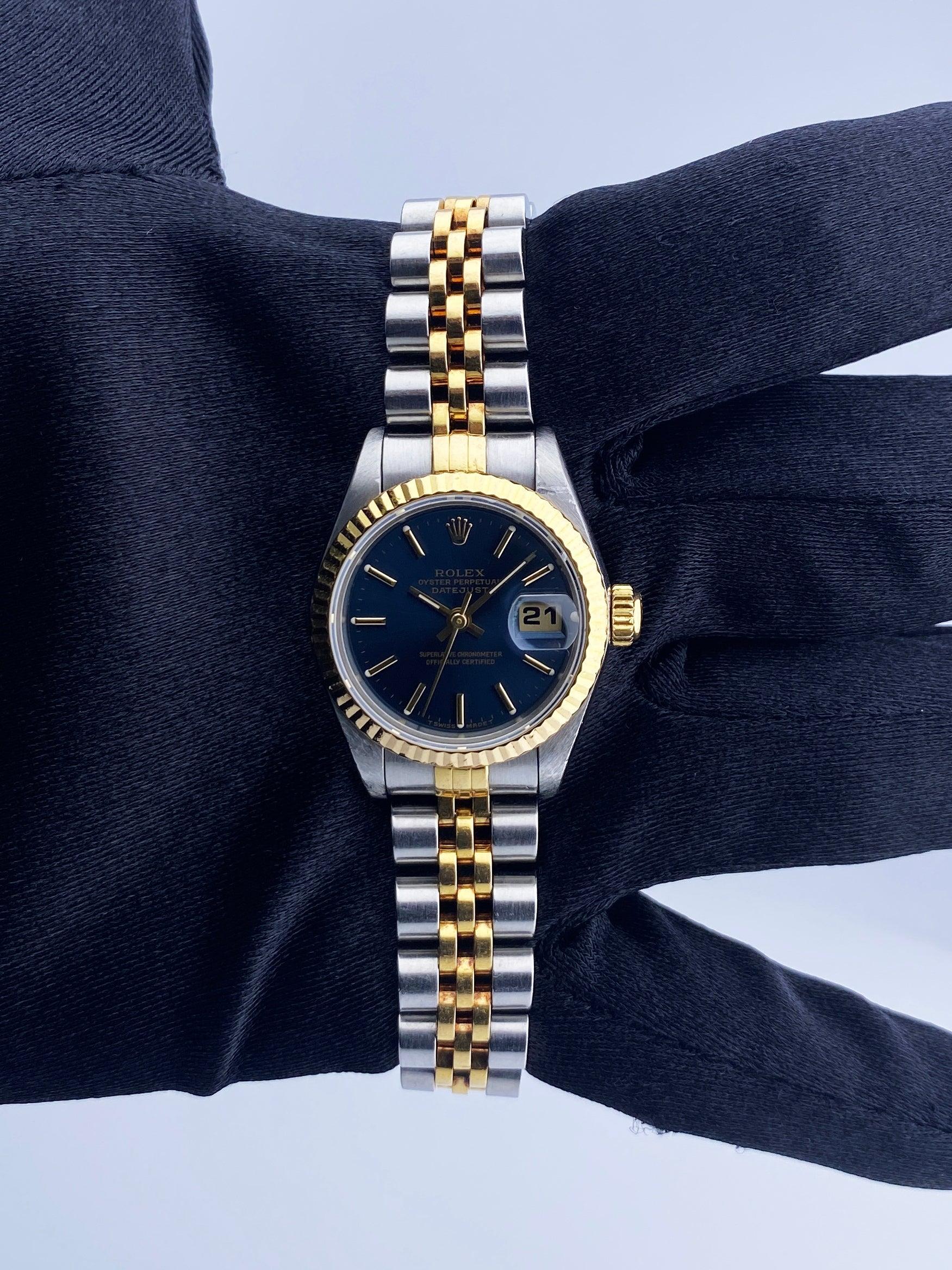 rolex 69173 blue dial