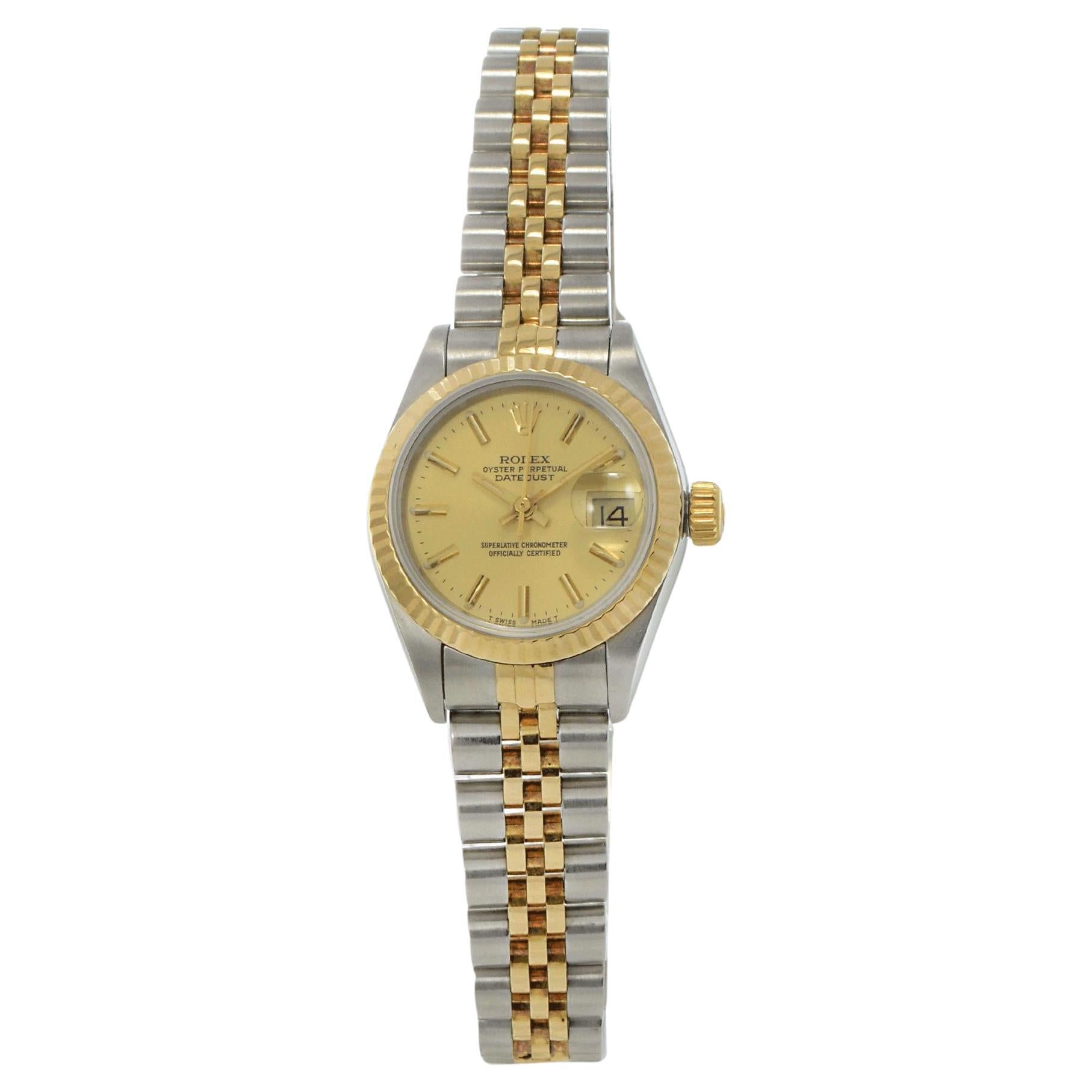 Rolex Datejust 69173 Champagne Dial Watch en venta