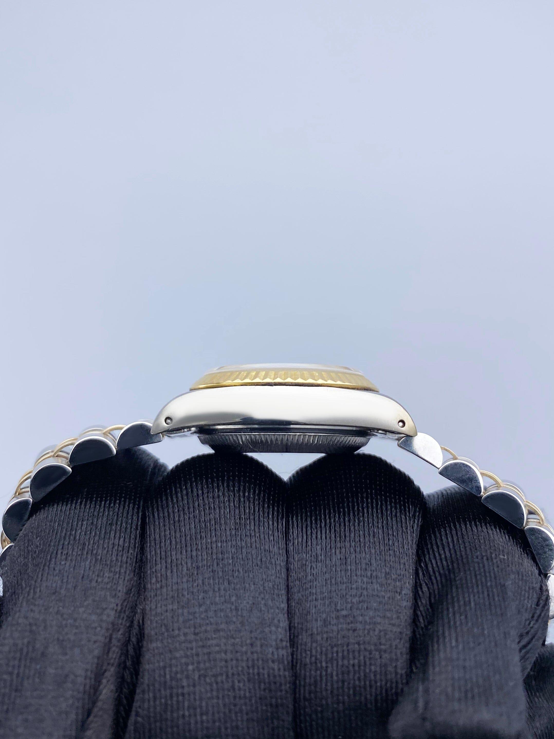 Rolex Datejust 69173 Diamond Champagne Dial Ladies Watch Box Papers im Angebot 1