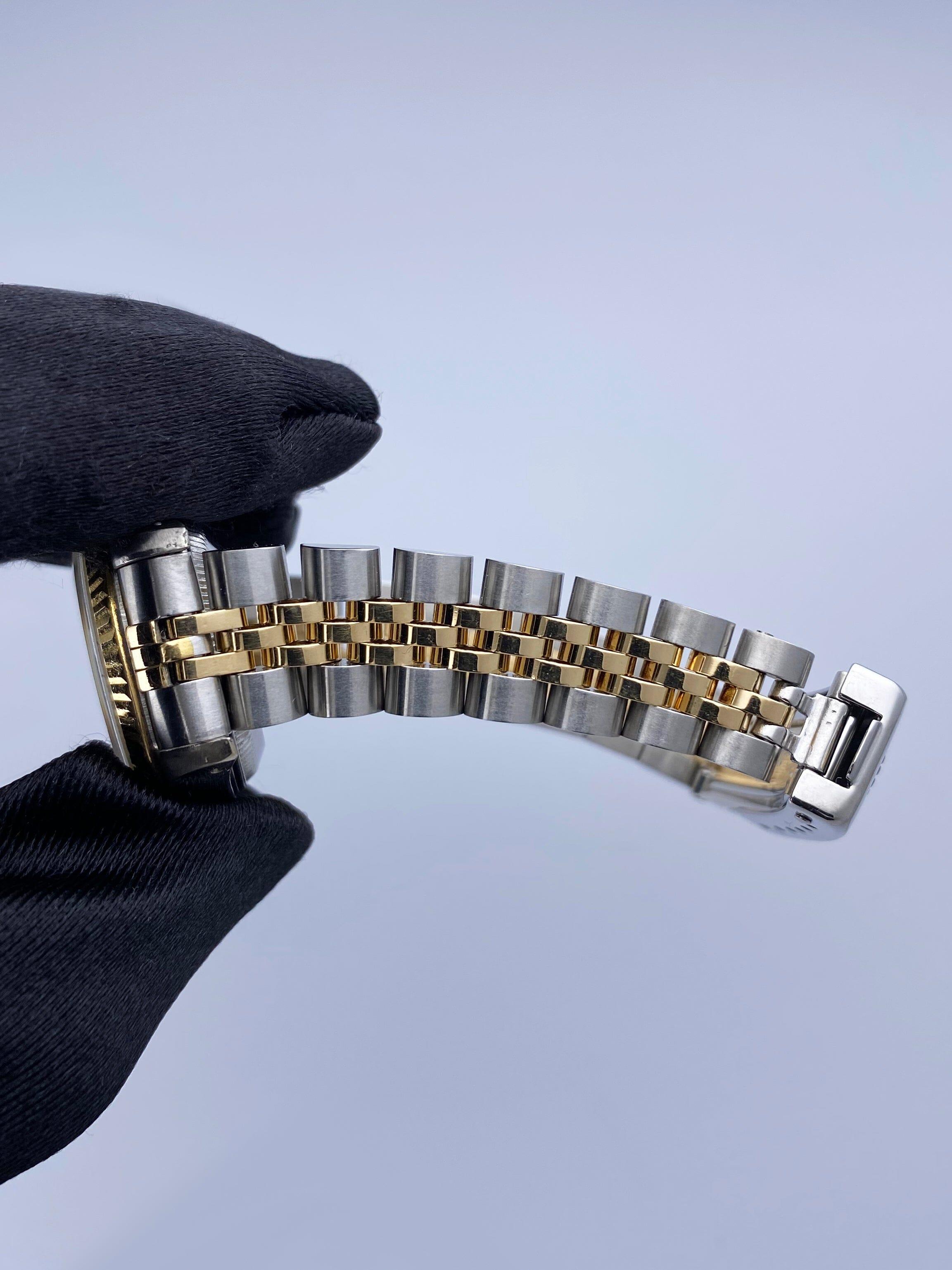 Rolex Datejust 69173 Diamond Champagne Dial Ladies Watch Box Papers im Angebot 4