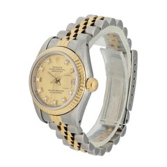 Rolex Datejust 69173 Diamond Dial Ladies Watch