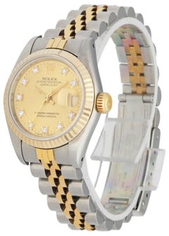 Rolex Datejust 69173 Diamond Dial Ladies Watch