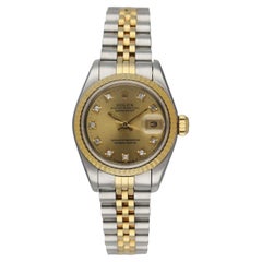 Rolex Datejust 69173 Diamond Dial Ladies Watch
