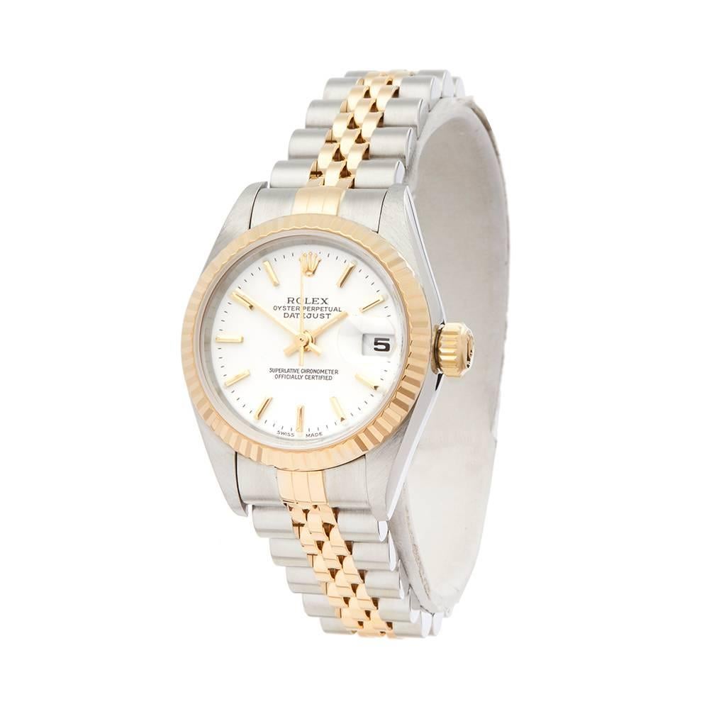 Ref: W5140
Manufacturer: Rolex
Model: Datejust
Model Ref: 69173
Age: 15th August 2000
Gender: Ladies
Complete With: Xupes Presentation Box & Guarantee
Dial: White Baton
Glass: Sapphire Crystal
Movement: Automatic
Water Resistance: To Manufacturers