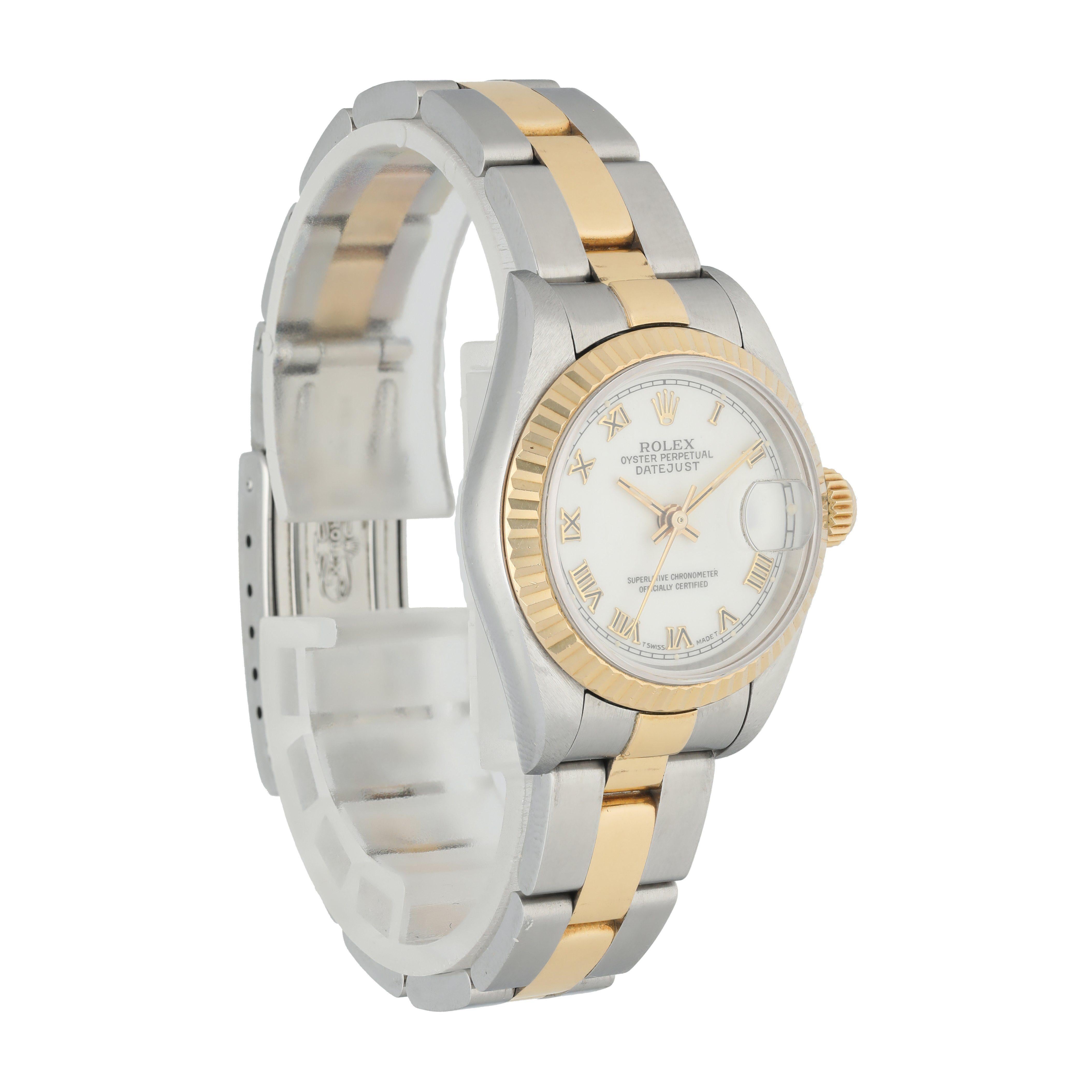 Rolex Datejust 69173 Ladies Watch In Excellent Condition For Sale In New York, NY