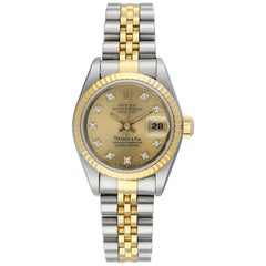 Retro Rolex Datejust 69173 Tiffany & Co. Dial Ladies Watch