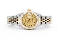 Rolex Datejust 69173 Two Tone 18k Gold & Stainless Steel 26mm Champagne Roman