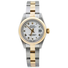 Rolex Datejust 69173 Two-Tone Steel 18 Karat Gold Auto Ladies Watch with Papers