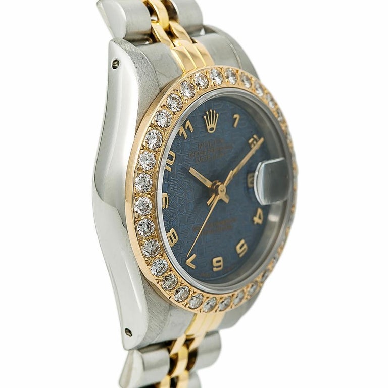 Rolex Datejust 69173 Women’s Automatic Watch 1.44 Carat Diamond Bezel