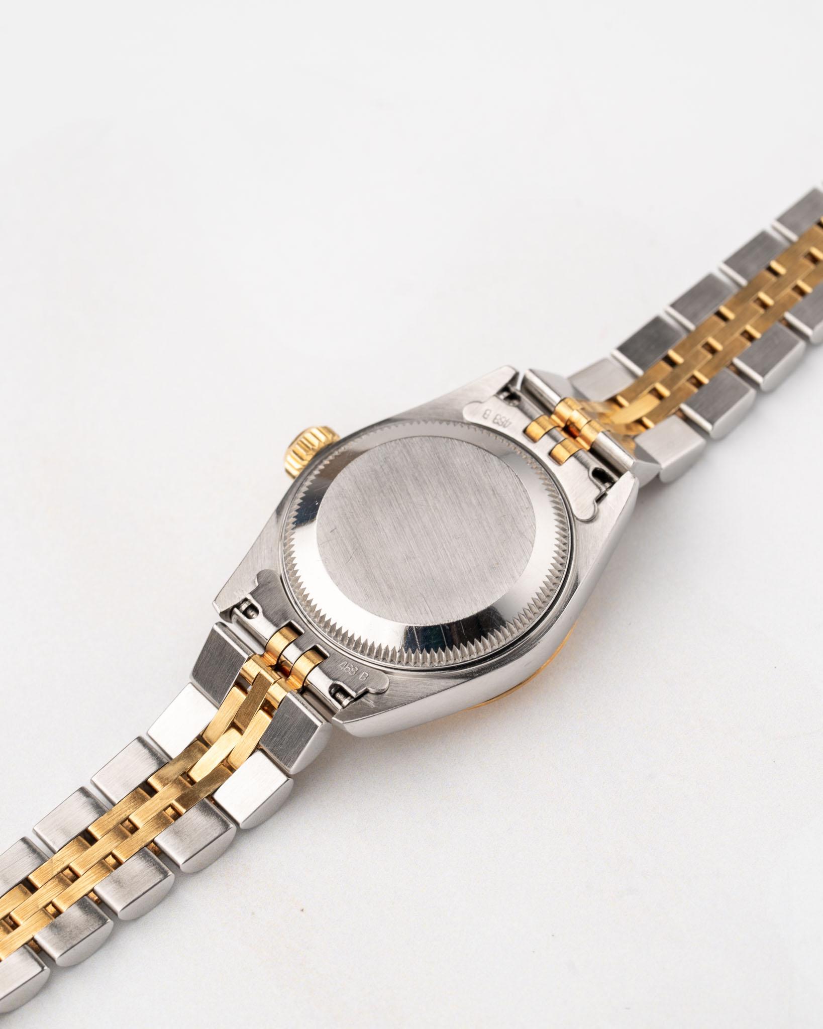Rolex Datejust 69173G Computadora Diamante Esfera Negra YG/SS S4 Serie 1993 en venta 2