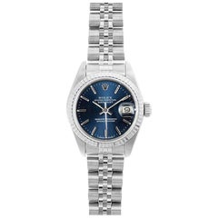 Rolex Datejust 69174, Blue Dial, Certified and Warranty