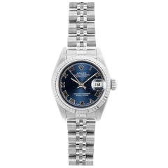 Rolex Datejust 69174, Blue Dial, Certified and Warranty