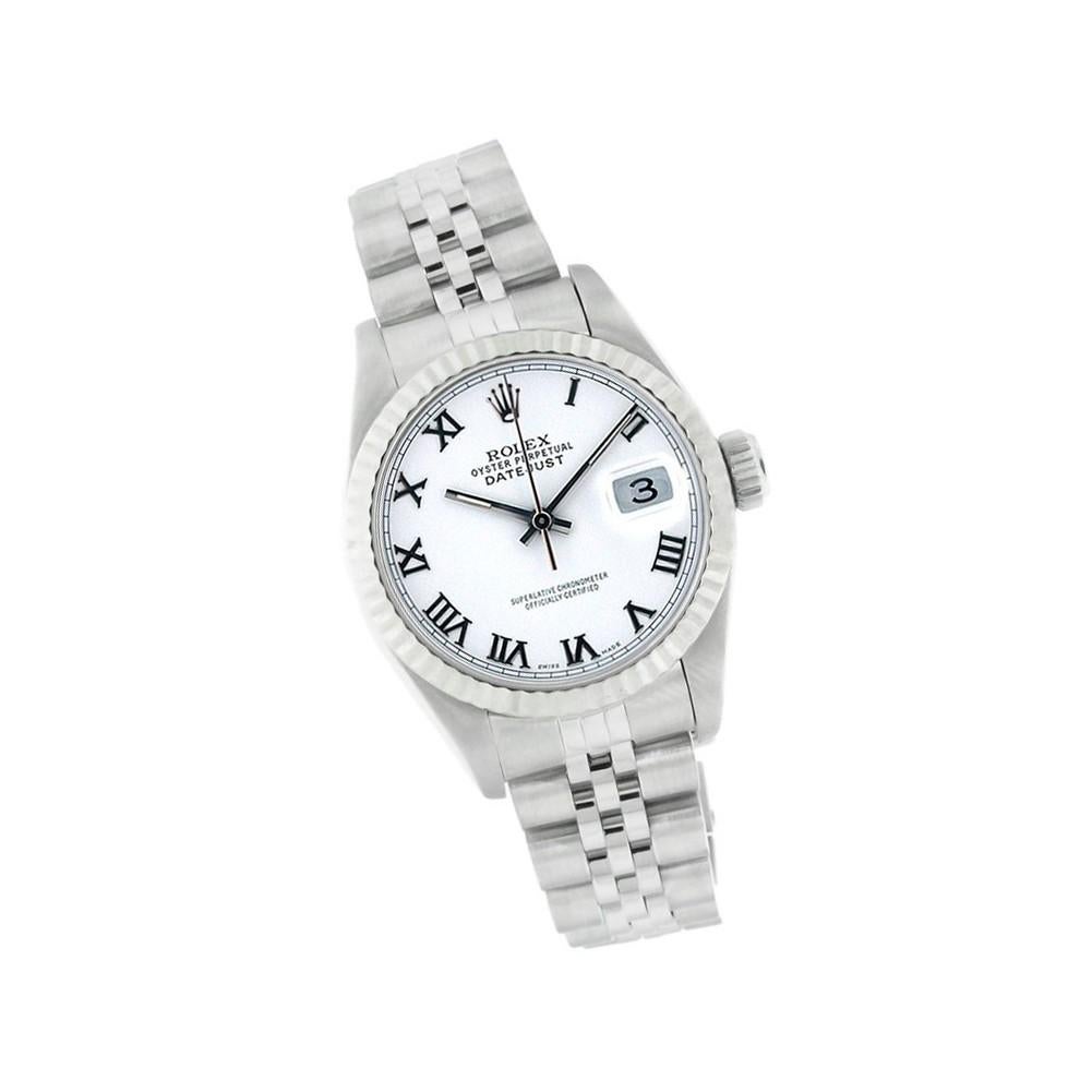 Women's Rolex Datejust 69174, White Dial, Certified and Warranty