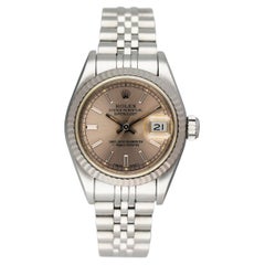 Rolex Datejust 69174 Sliver Dial Ladies Watch Box & Papers