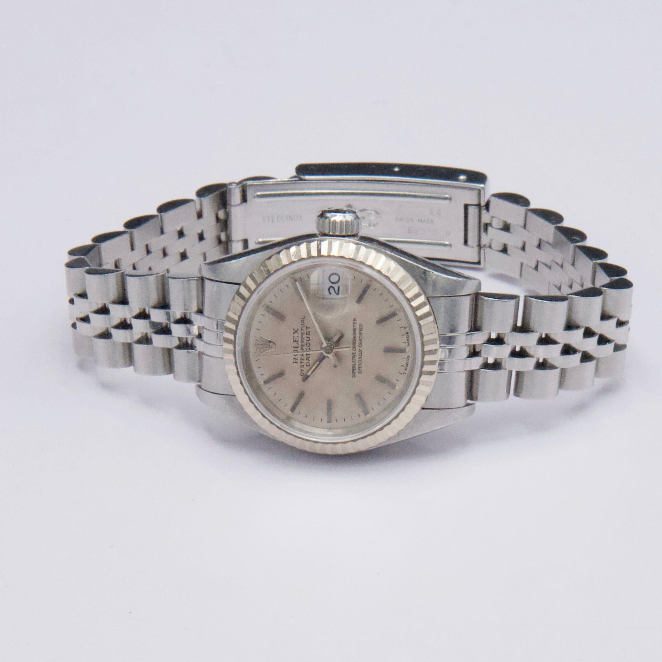 Rolex Datejust 69174 Sliver Dial Ladies Watch Damen im Angebot