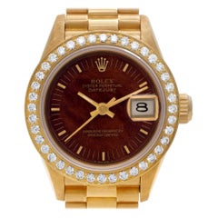 Rolex Datejust 69178 18 Karat Wood Dial Automatic Watch, 'Certified Authentic'