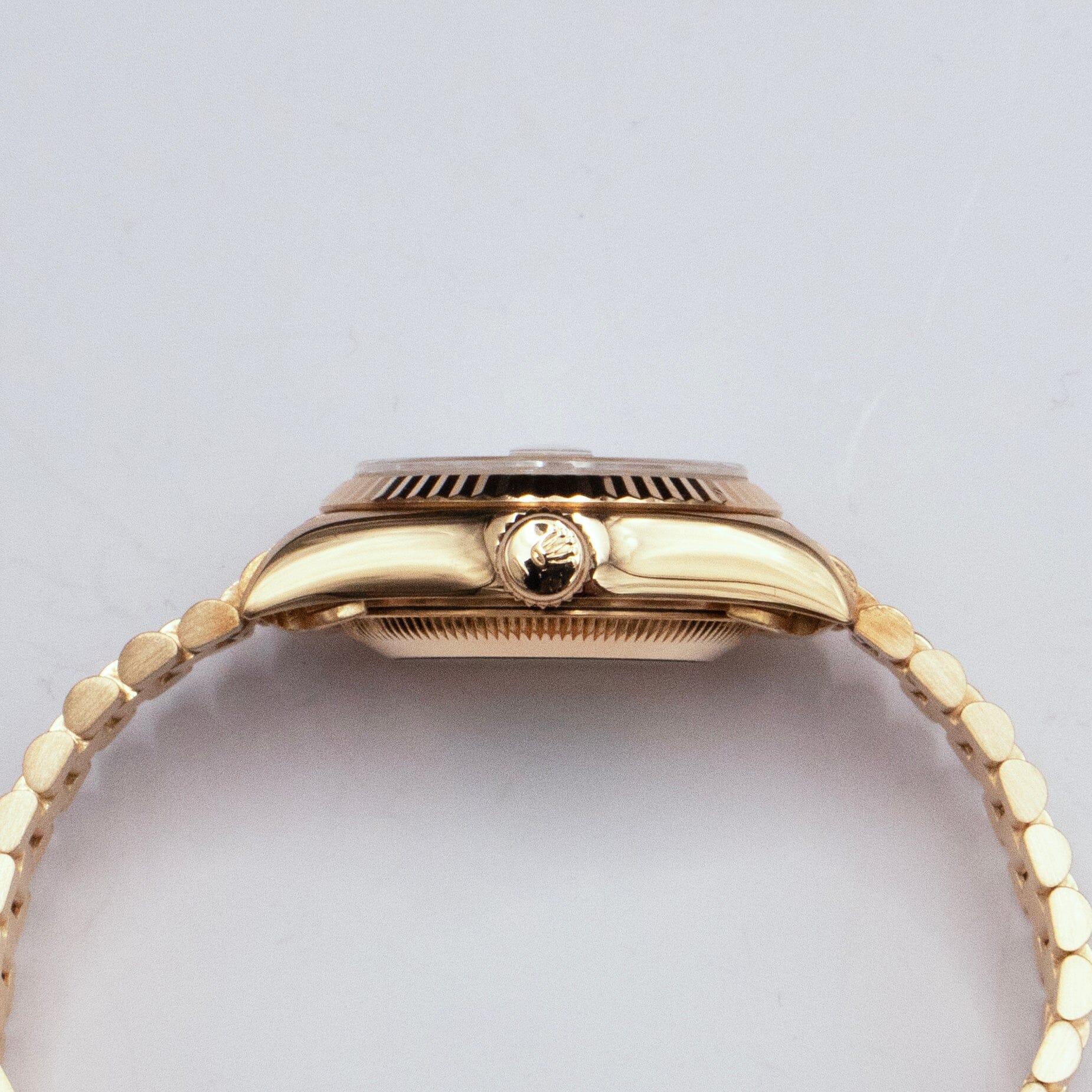 Rolex Datejust 69178 Orologio da donna con quadrante champagne e diamanti in oro giallo 18 carati 1