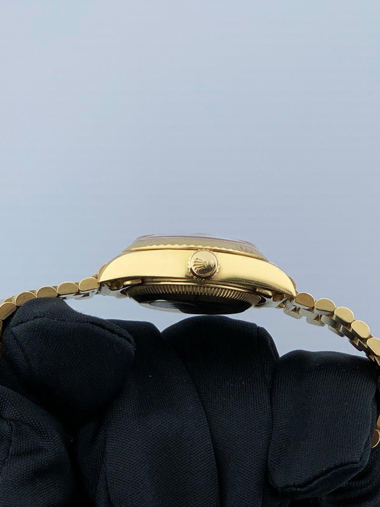 Women's Rolex Datejust 69178 18K Yellow Gold Diamond Dial Ladies Watch