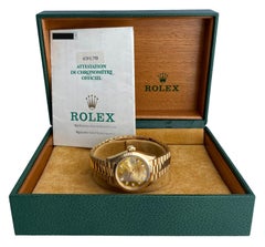 Rolex Datejust 69178 18K Yellow Gold Diamond Ladies Watch Box Papers