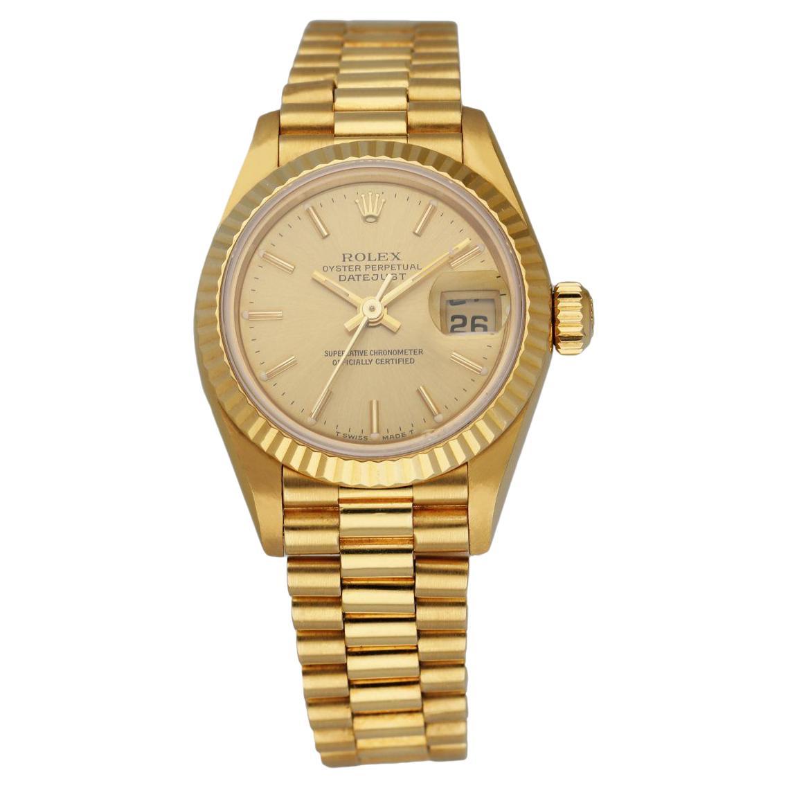 Rolex Datejust 69178 18K Yellow Gold Ladies Watch