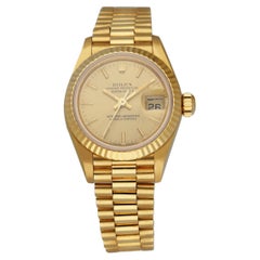 Vintage Rolex Datejust 69178 18K Yellow Gold Ladies Watch