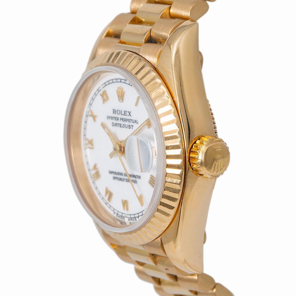 Women's Rolex Datejust 69178, White Dial, Certified and Warranty For Sale