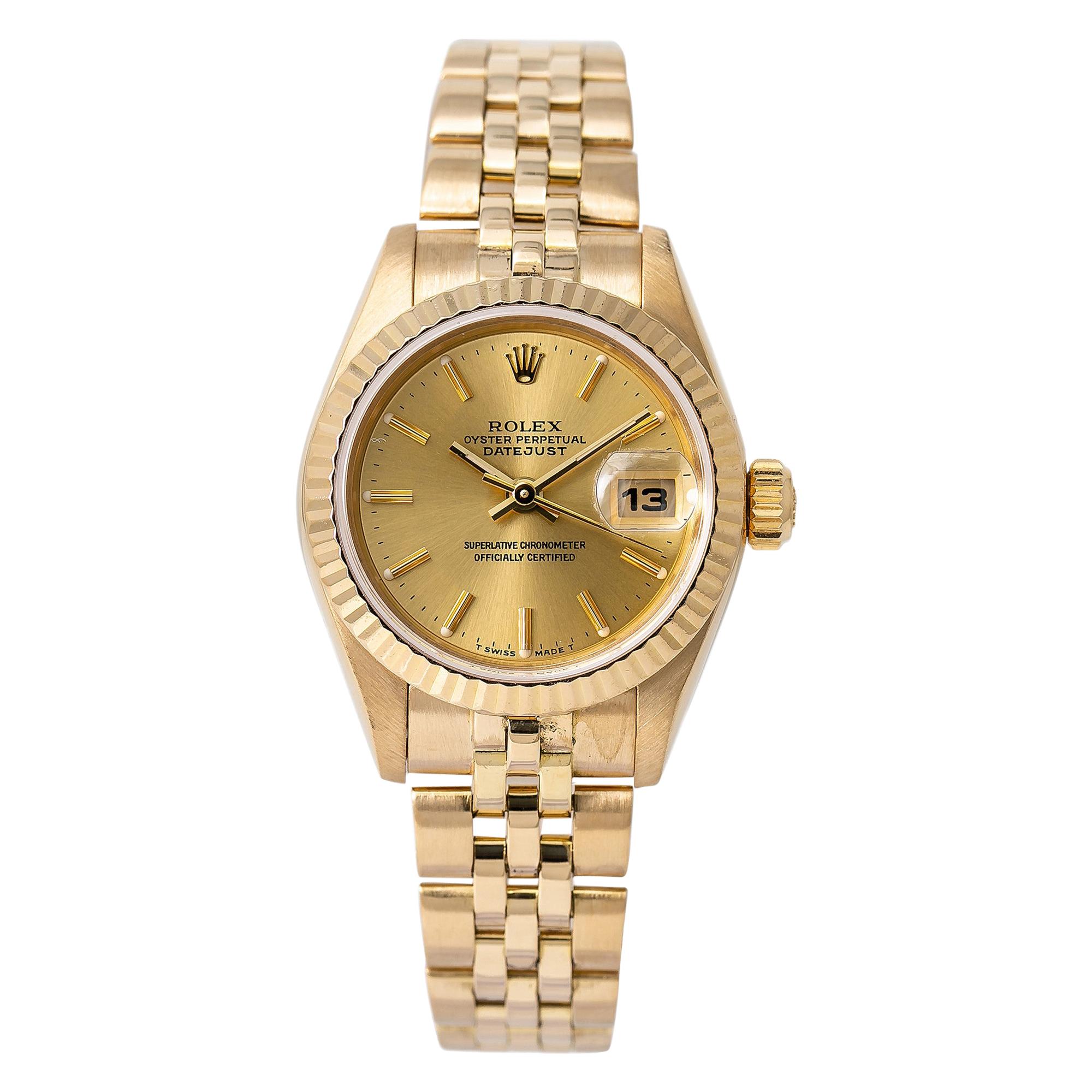 Rolex Datejust 69178, Champagne Dial, Certified and Warranty