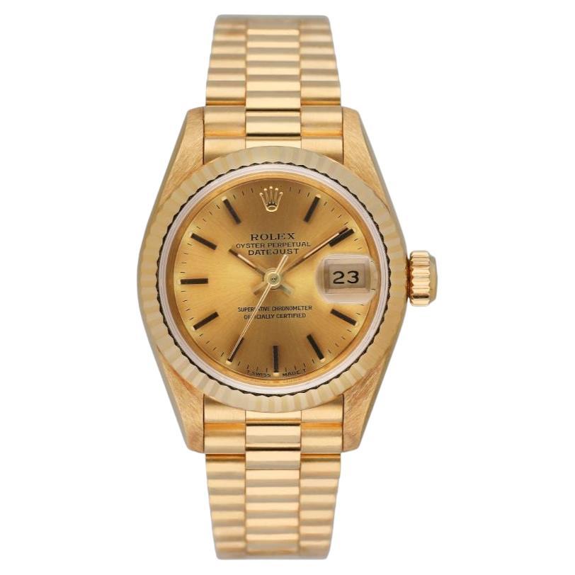 Rolex Datejust 69178 Champagne Dial Ladies Watch Box Papers