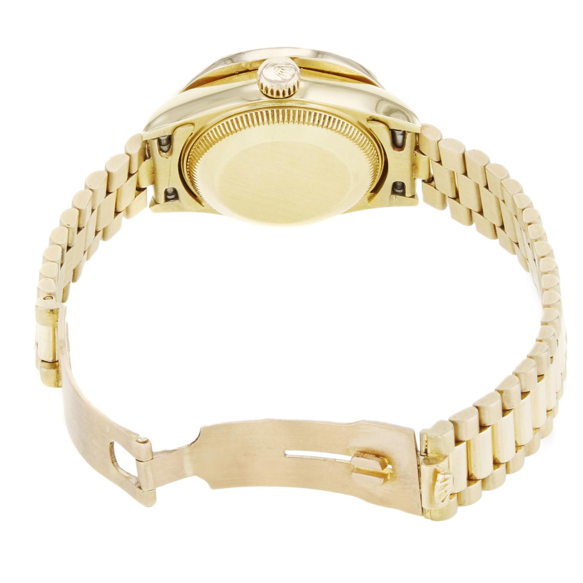 Rolex Datejust 69178 Custom Bezel and MOP Diamond 2cttw Yellow Gold Ladies Watch 2