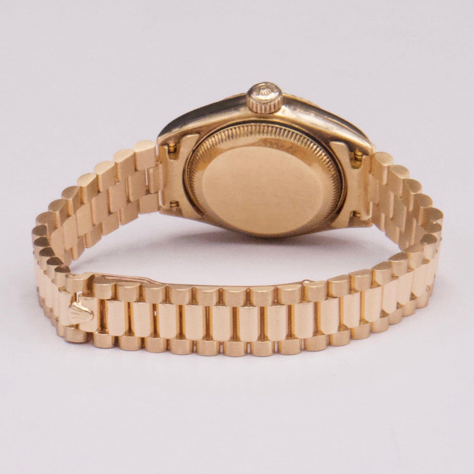 Rolex Datejust 69178 Diamant schwarzes Zifferblatt Damenuhr Box Papiere im Angebot 3