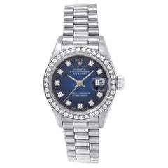 Rolex Datejust 69179, Blue Dial, Certified and Warranty