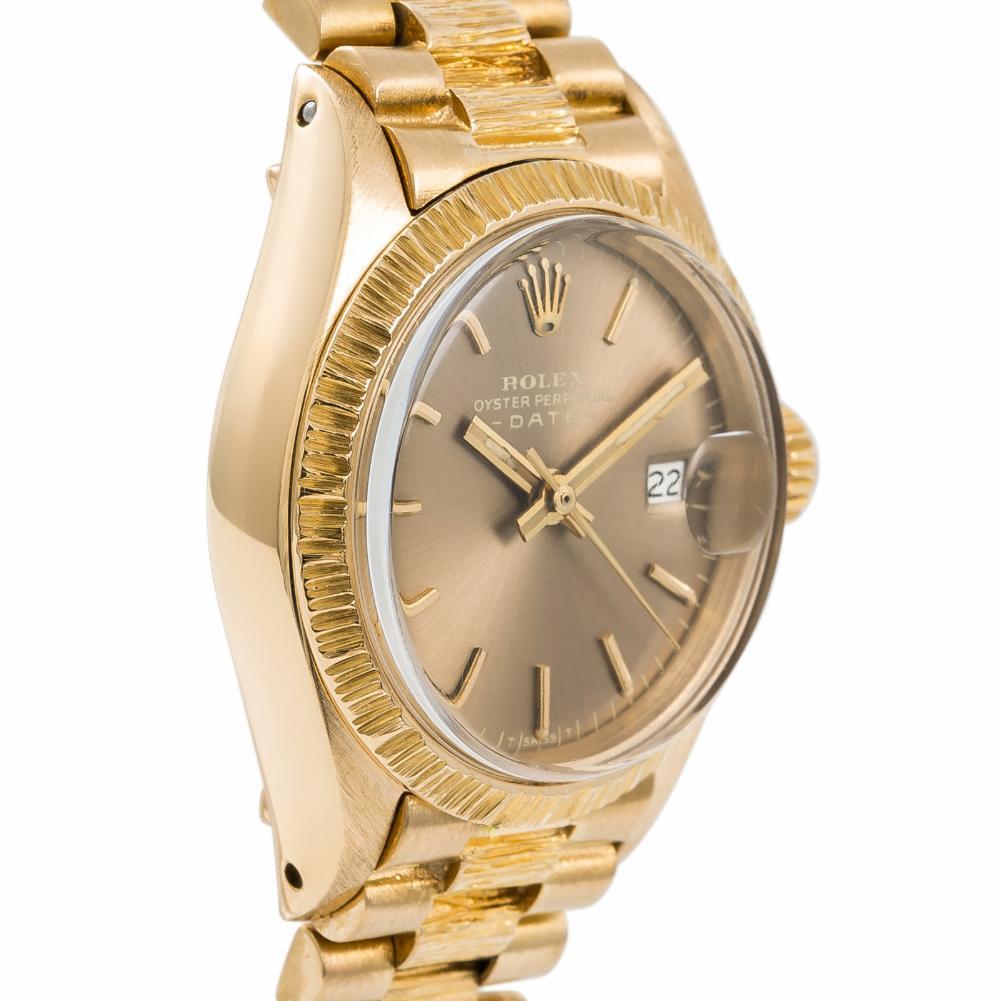 Contemporary Rolex Datejust 6927, Champagne Dial, Certified and Warranty