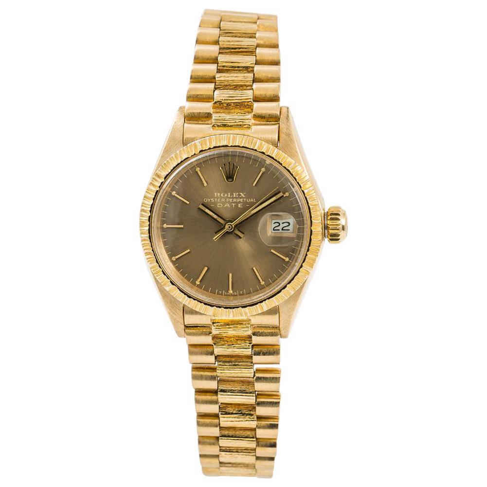 Rolex Datejust 6927, Champagne Dial, Certified and Warranty