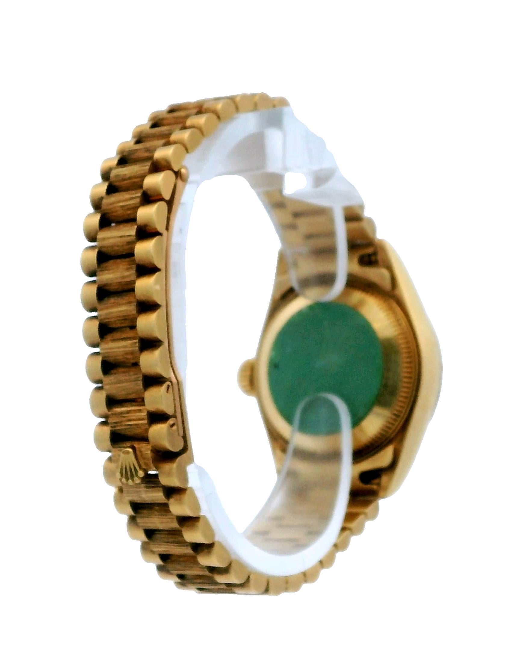 Rolex Datejust 69278 Champagne Dial Bark Finish Watch Box & Papers For Sale 2