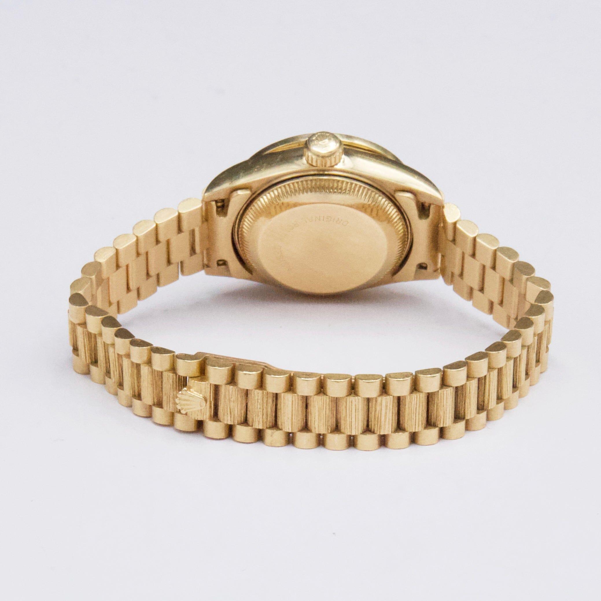 Rolex Datejust 69288 Diamond Champagne Dial Ladies Watch Box Papers en vente 2