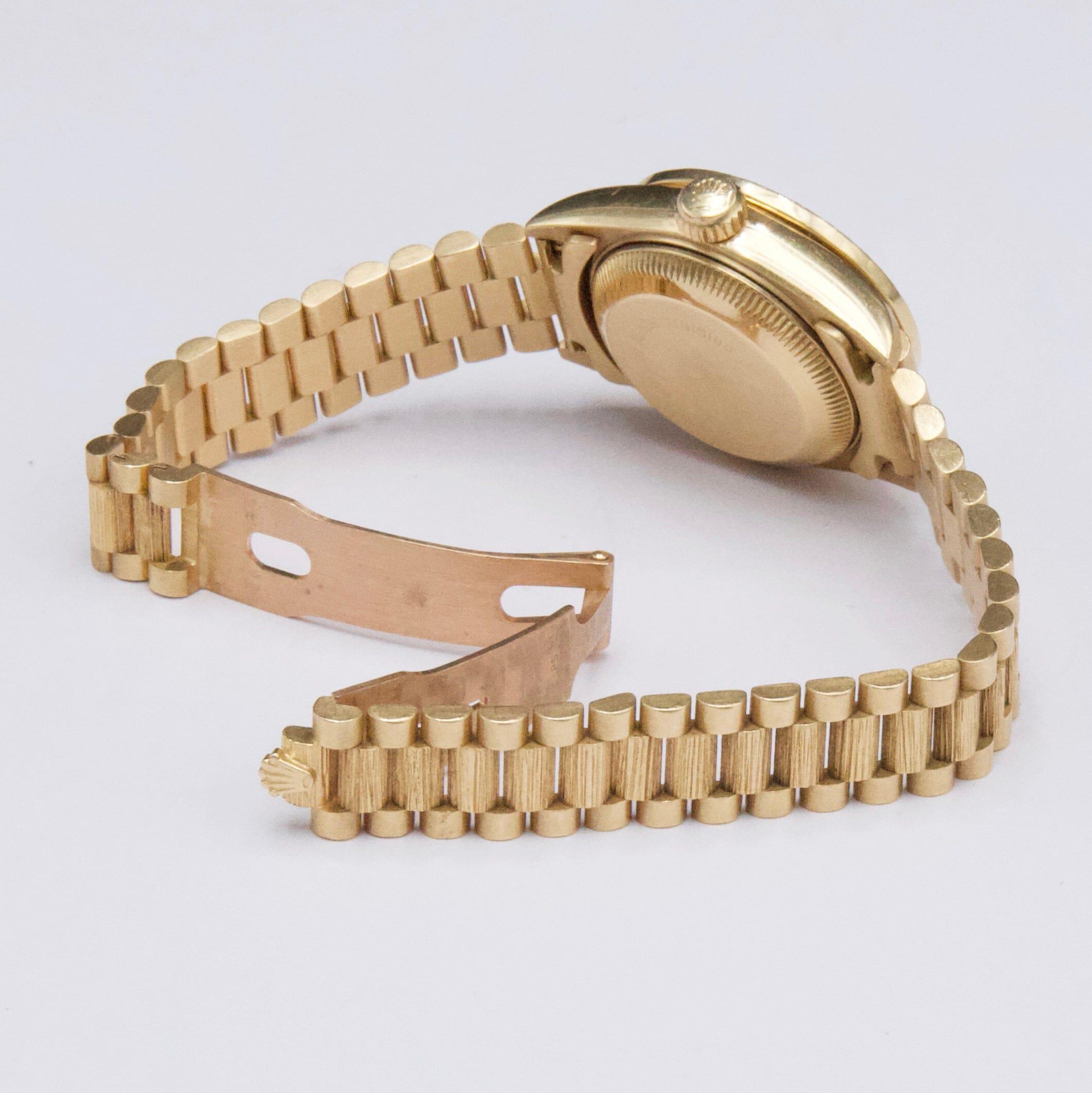 Rolex Datejust 69288 Diamond Champagne Dial Ladies Watch Box Papers en vente 3