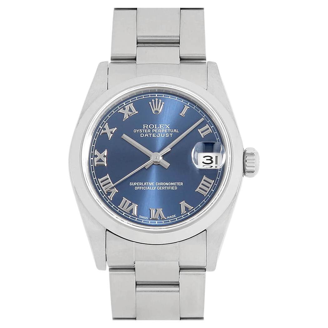 Rolex Datejust 78240 Blue Rome Dial A Series - Unisex (Boys) Watch, Pre-Owned