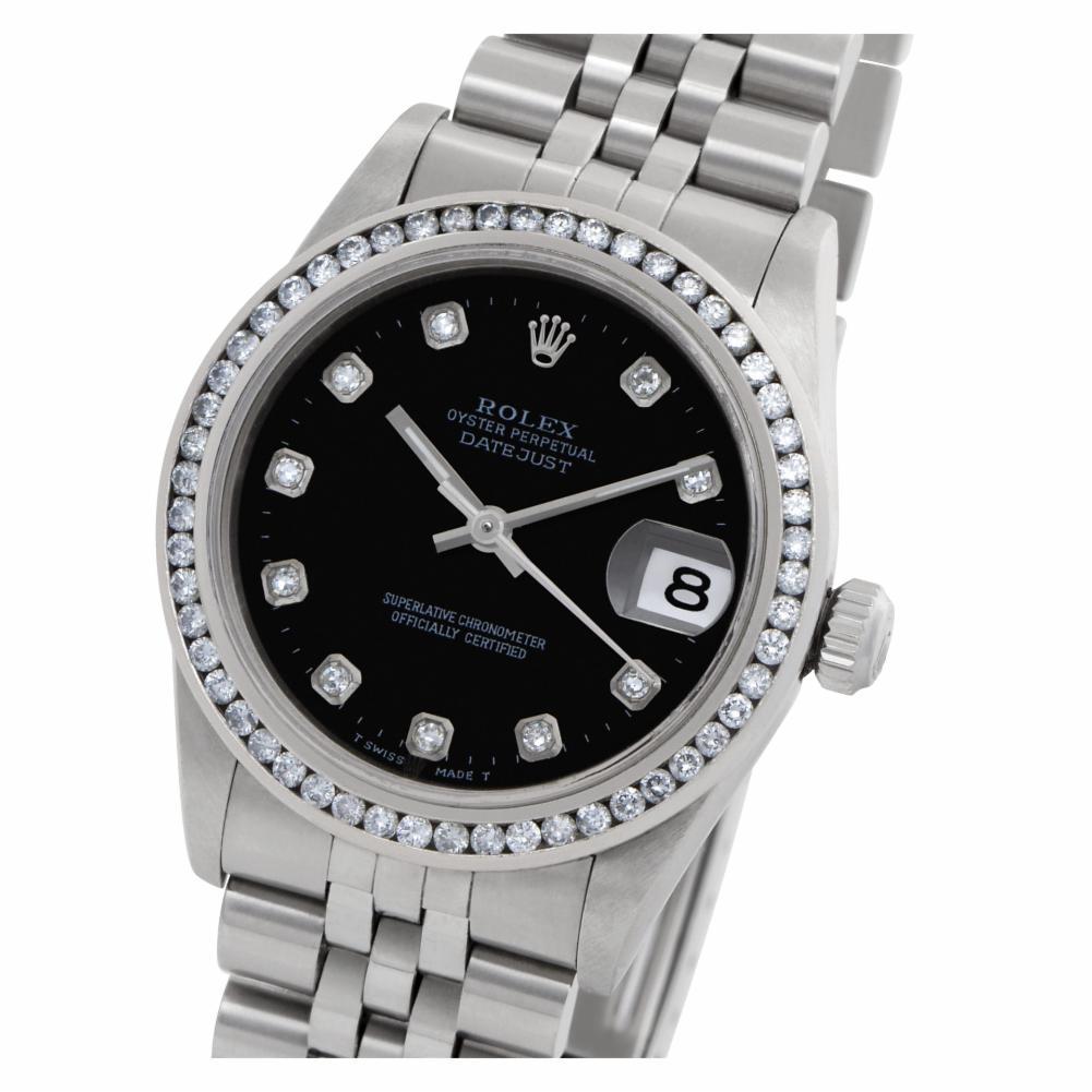 Rolex Datejust 78274, Black Dial, Certified and Warranty 3