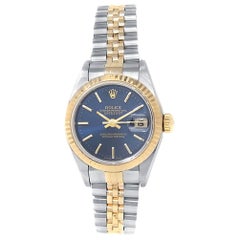 Rolex Datejust 79173, Blue Dial, Certified and Warranty