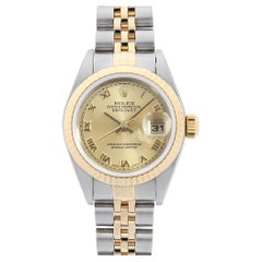 Rolex Datejust 79173 Champagne Dial Roman Numerals P Serial Ladies Watch