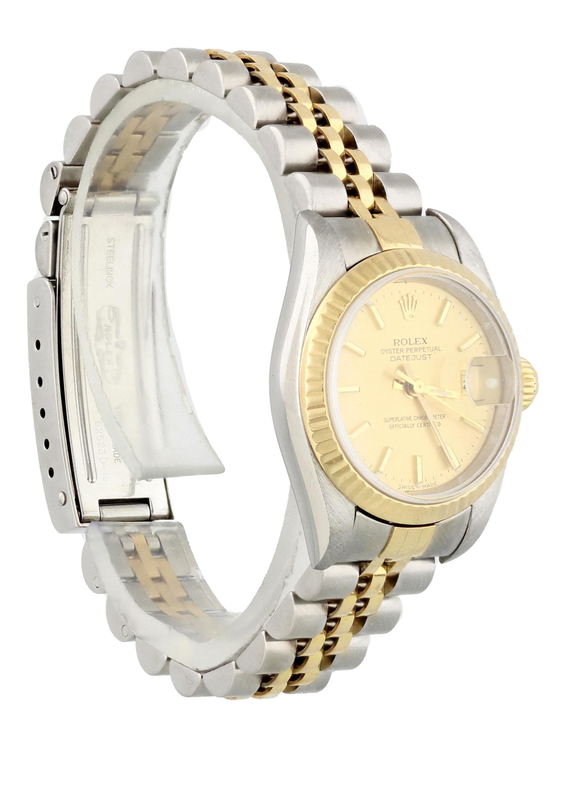 Rolex Datejust 79173 Ladies Watch In Excellent Condition For Sale In New York, NY