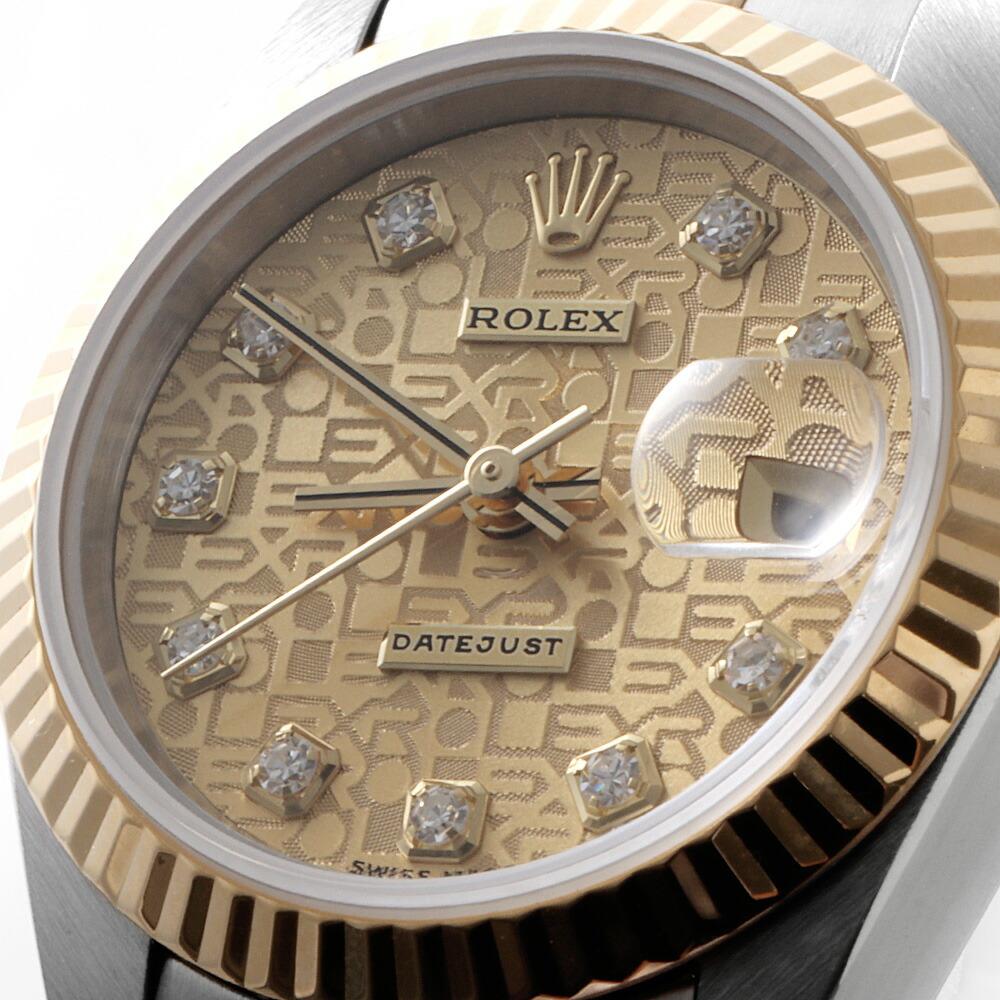 Rolex Datejust 79173G 10P Diamond, Champagne Dial U Series, Used Ladies' Watch 1